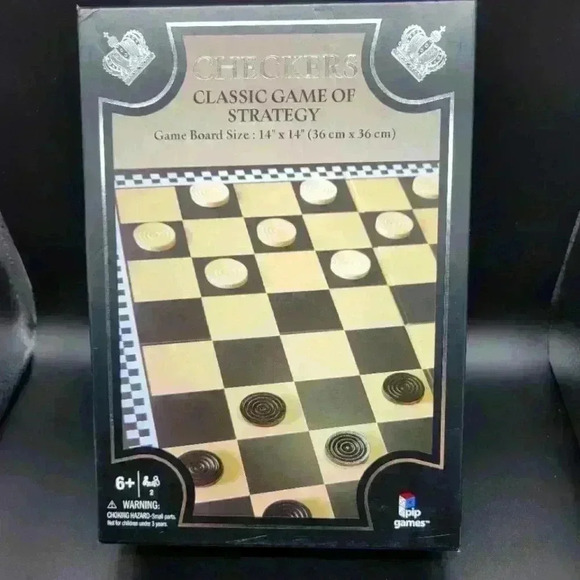 Pip Games Checkers CLASSIC GAME OF STRATEGY (2019 EDITION). NEW Sealed - Picture 1 of 8